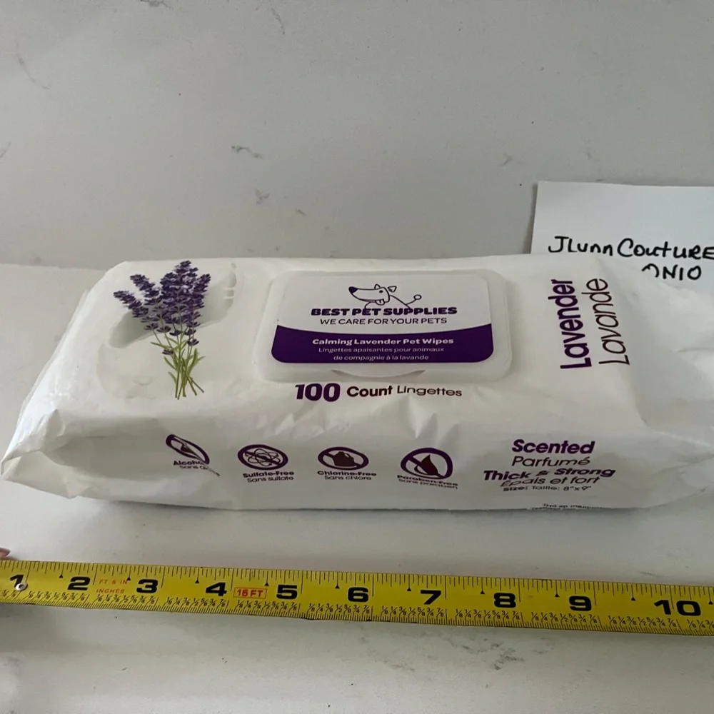 Best Pet wipes Calming Lavender 100 Count New!, Calming dog wipes large size